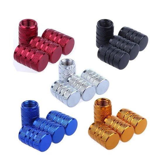 Set of Aluminium Tire Valve Stem Cap Cover