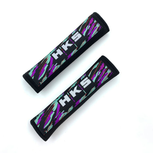 HKS Embroidment Safety Seat Belt Cover Pair